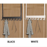 Punch-free Door Behind Wrought Iron Hook Clothes Coat Towel Rack Home Bathroom Finishing Rack Kitchen Accessories Rack