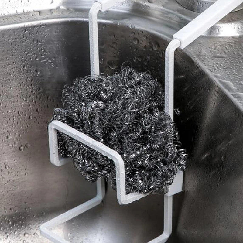 Durable Sink Caddy Sink Sponge Holder Small Kitchen Bathroom Metal Organizer Liquid Dish Drainer Faucet Rack Shower Convenient