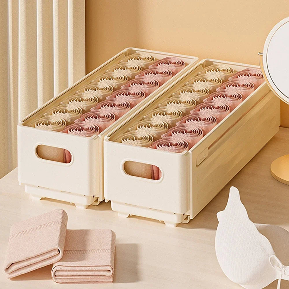 1pc-Adjustable wardrobe socks underwear storage box storage box retractable kitchen cabinet storage box drawer storage box