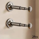 Multifunctional Telescopic Suction Cup Hanger Adjustable Length Drill-free Clothes Hanger Household Storage Artifact