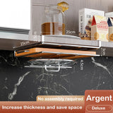 Kitchen Under Cabinet Basket Storage Shelf Cutting Board Rack Kitchen Closet Rack Under Desk Cabinet Office Bathroom Organizers