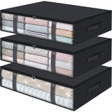 New Non-woven Underbed Quilt Storage Bag Organizer Wardrobe Clothes Dust Moisture-proof Finishing Bag Foldable Storage Box