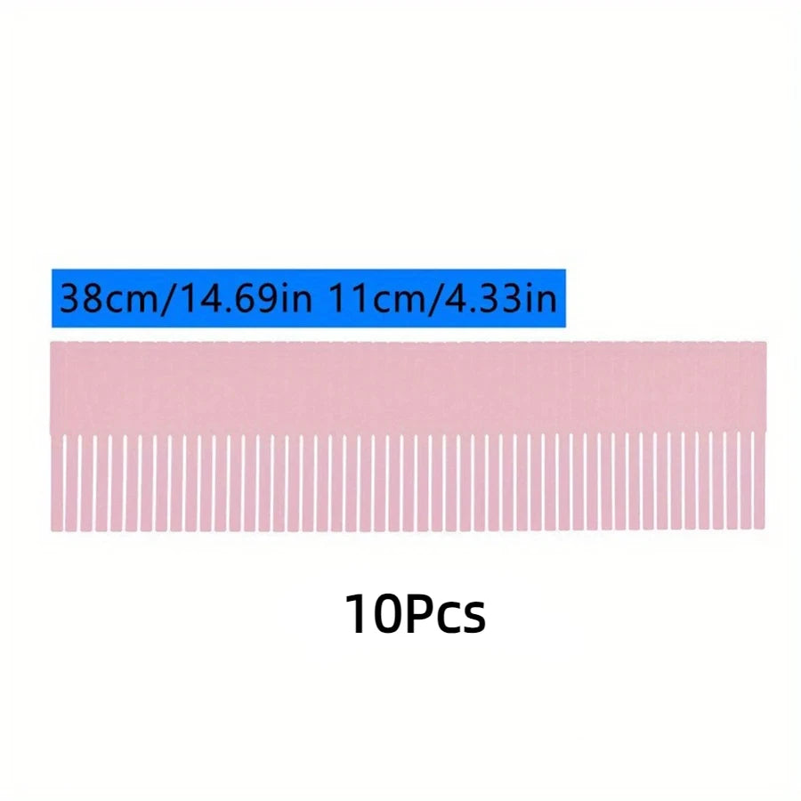 10Pcs Drawer Dividers,Adjustable Divider Drawer, Drawer Organiser System, Drawer Divider for Cupboard, Underwear, Socks