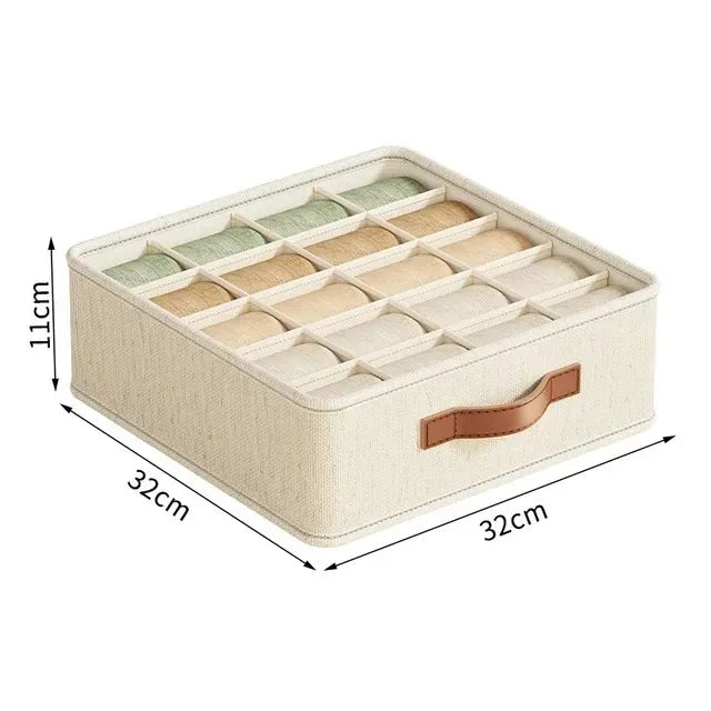 Underwear Sock Bra Storage Box Wardrobe Organizer Cabinet Drawer Dividers for Small Spaces Closet Storage Solution