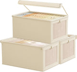 Foldable Clothes Storage Box with Transparent Window, Oxford Cloth, Household, Dustproof, 1Pc