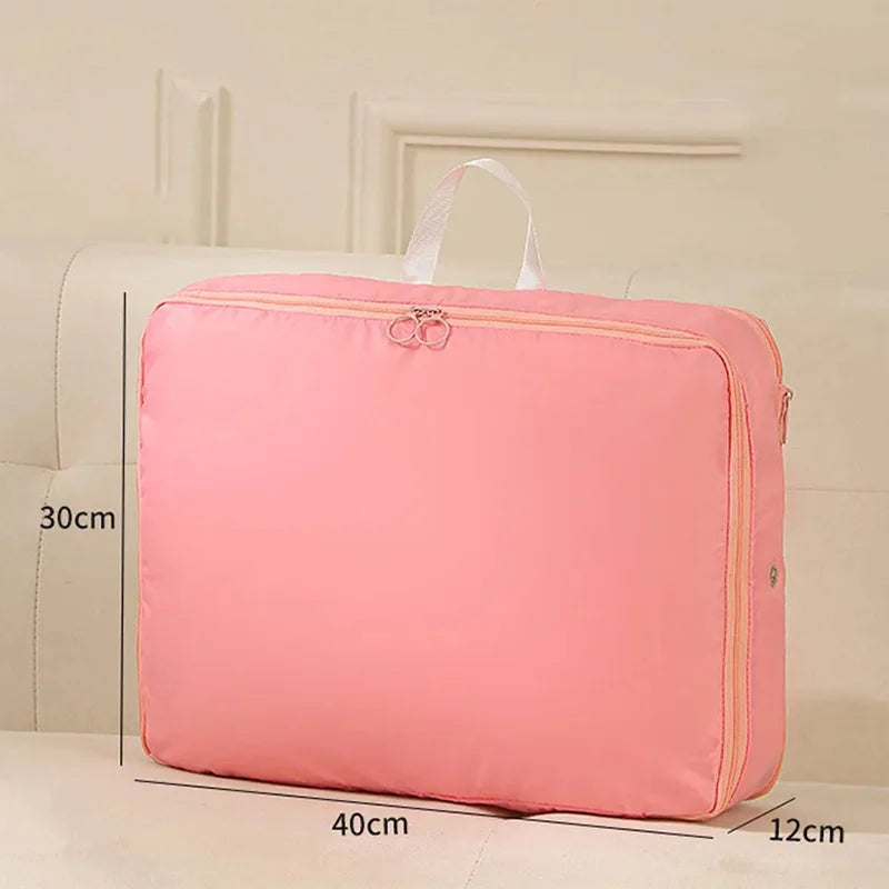 1-5PCS Large Compression Bag Quilt Clothes Closet Cabinet Organizer Storagepouch Ultra Space Saving Self Compression Organizer
