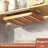 Kitchen Under Cabinet Basket Storage Shelf Cutting Board Rack Kitchen Closet Rack Under Desk Cabinet Office Bathroom Organizers