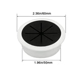 50mm 60mm Cable Grommet Desk Cord Hole Cover, Wire Outlet Port Threading Box Cover for Office Table Countertop Cable Management