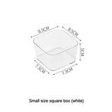 4PCS Desk Drawer Organizers Set Makeup Organizer Plastic Makeup Storage Clear Transparent Storage Box for Office Bathroom