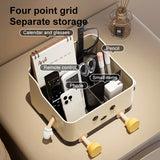 UFORU Multi Grid Desktop Storage Organizer, Compartment Sorting Box for Stationery, Office Dorm Desktop Finishing Tool