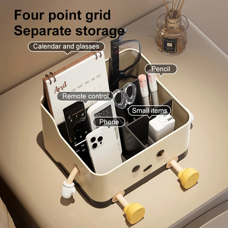 UFORU Multi Grid Desktop Storage Organizer, Compartment Sorting Box for Stationery, Office Dorm Desktop Finishing Tool