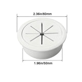50mm 60mm Cable Grommet Desk Cord Hole Cover, Wire Outlet Port Threading Box Cover for Office Table Countertop Cable Management