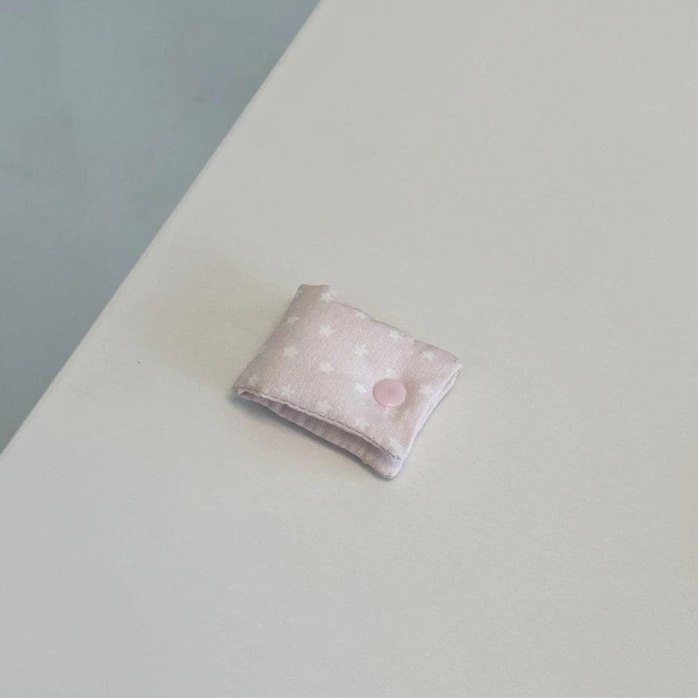 Y2k Japanese Earphone Decoration Accessories Handmade Fabric Star Wave Point Earphone Storage Bag Data Cable Organizer