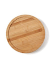Solid Bamboo Lazy Susan Wood Turntable Tray Cabinet Organizer Balanced Smooth Spin Thicken Round Wood Tray Rotating Spice Rack