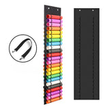 Vinyl Storage Holder Hanging Bag Vinyl Roll Storage RackThermal Transfer Film Organizer Hanging Pocket Behind The Door 48Grid