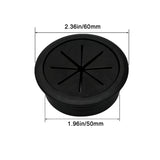 50mm 60mm Cable Grommet Desk Cord Hole Cover, Wire Outlet Port Threading Box Cover for Office Table Countertop Cable Management
