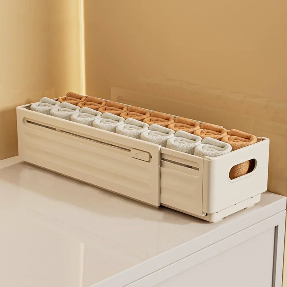 1pc-Adjustable wardrobe socks underwear storage box storage box retractable kitchen cabinet storage box drawer storage box