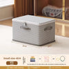 Lockable storage box, used for organizing clothes, blankets, toys in wardrobes, foldable password storage box