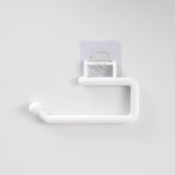 No-Drill Under Cabinet Paper Towel Holder with Towel Hook,Self-Adhesive Plastic Paper Roll Rack,Kitchen Tissue & Cloth Organizer