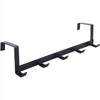 Household Convenience Storage Tools Hook Behind The Door Punch-free Wrought Iron Bag Hook Load-bearing Sundries Storage Rack
