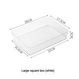 4PCS Desk Drawer Organizers Set Makeup Organizer Plastic Makeup Storage Clear Transparent Storage Box for Office Bathroom