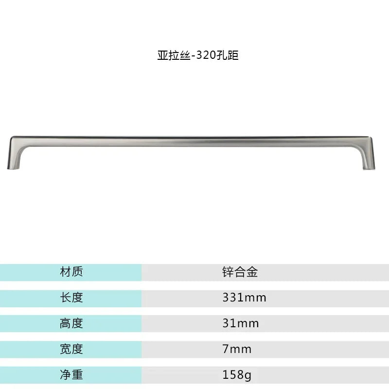 WV Cupboard Handles Kitchen Cabinet Storage Brass Gold Cabinet Door Handles Drawer Knobs Pulls Kitchen Furniture Handle Hardware