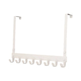 Punch-free Door Behind Wrought Iron Hook Clothes Coat Towel Rack Home Bathroom Finishing Rack Kitchen Accessories Rack