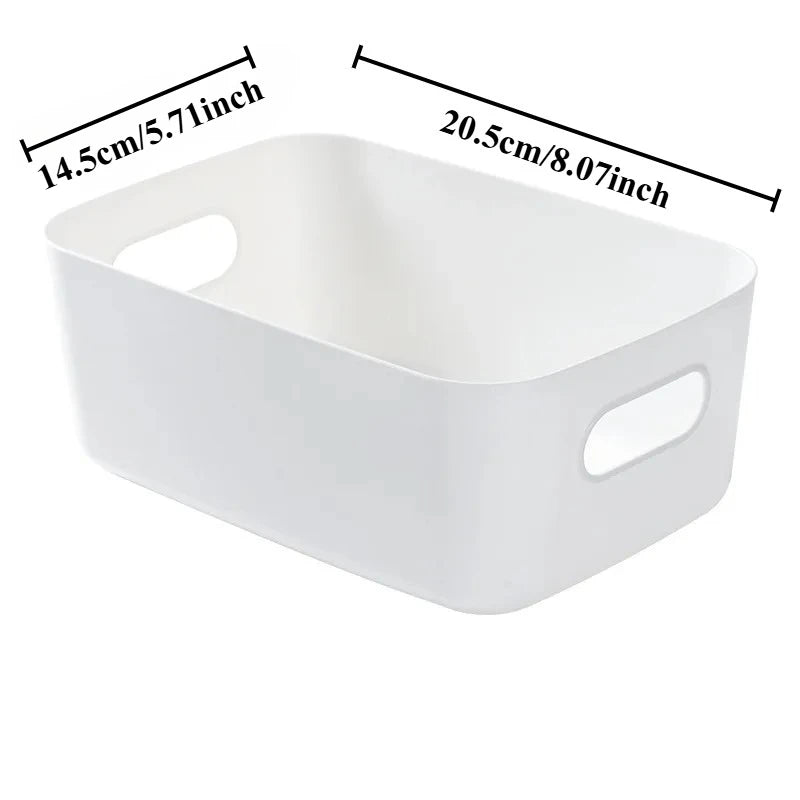 1/3pcs Dormitory Miscellaneous Storage Box Desktop Cosmetic Storage Box Bathroom Kitchen Bedroom Plastic Storage Basket