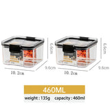 460-1800ml Sets Stackable Kitchen Sealed Jar Plastic Food Storage Box Multigrain Tank Bottle Dried Fruit Tea Storage Containers