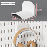 Desktop pegboard storage kit: Stand-up clip - on panels, perfect for home office and study storage.