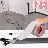 Cable Protector Self-Adhesive PVC Wire Protection Strip Insulation Cord Protection Cover Wear Resistant Prevent Trip Organizers