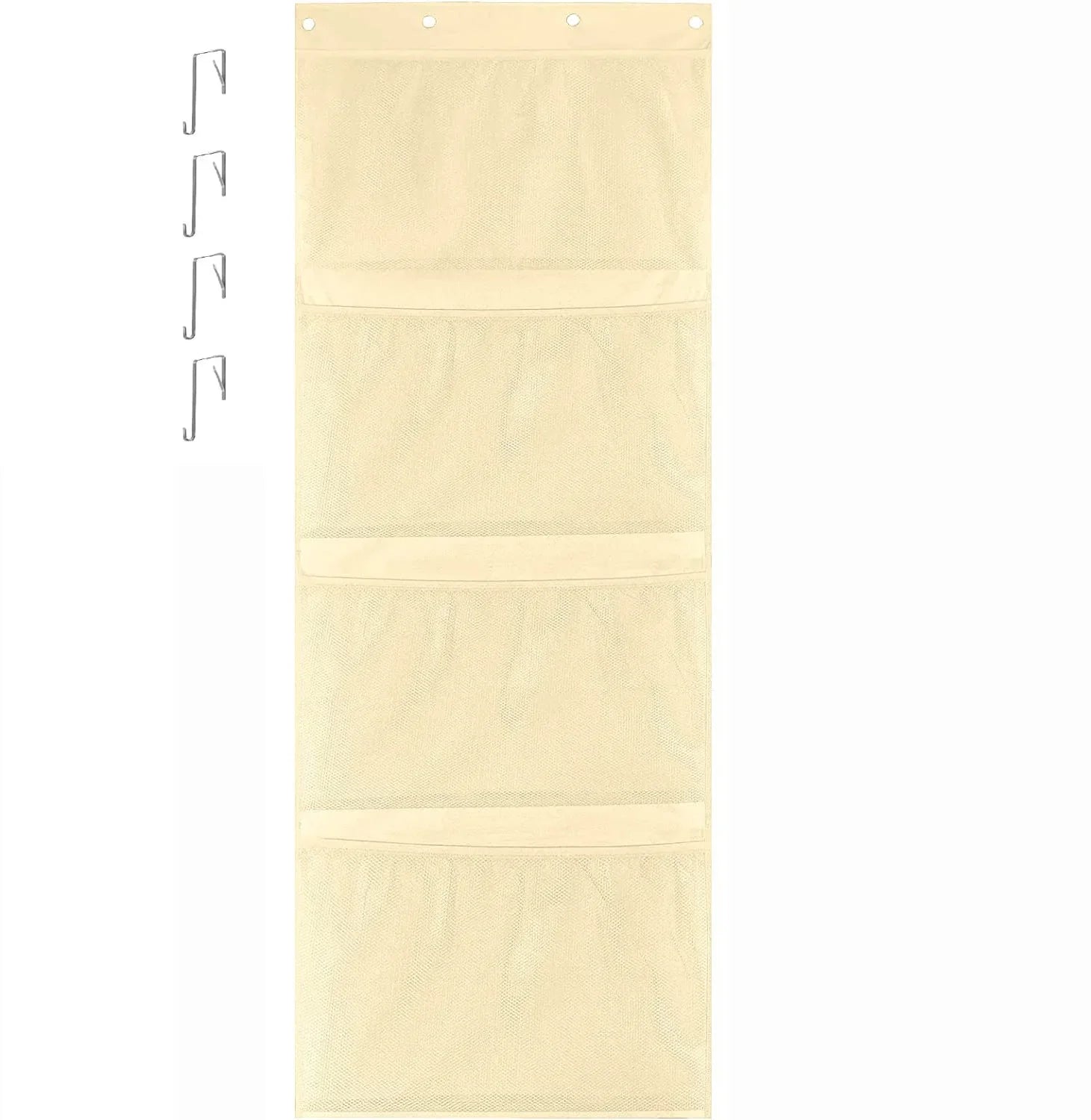 Over Door Hanging Storage Bag for Stuffed Animals & Baby Toys, Hammock Toy Organizer Net, Space-Saving Storage Solution