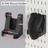Desktop pegboard storage kit: Stand-up clip - on panels, perfect for home office and study storage.