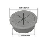 50mm 60mm Cable Grommet Desk Cord Hole Cover, Wire Outlet Port Threading Box Cover for Office Table Countertop Cable Management