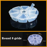 Transparent Plastic box Screw Compartment Box Jewelry Earring Display Case Container Clear Terminal Organizer Tool Storage boxes