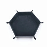 Hexagonal felt dice tray foldable storage box game tray desktop storage box jewelry tray
