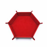 Hexagonal felt dice tray foldable storage box game tray desktop storage box jewelry tray