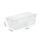 Drawer Organizers Clear Plastic Tub Containers for Bathroom Dressing Table Storage, Home Organization Makeup Kit
