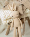 Crochet Bunny Toy for Baby, Handmade Baby Gift, Soft Cotton Bunny Plush, Newborn Keepsake, Baby Shower Gift, Neutral Baby Toy