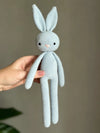 Crochet Bunny Toy for Baby, Handmade Baby Gift, Soft Cotton Bunny Plush, Newborn Keepsake, Baby Shower Gift, Neutral Baby Toy