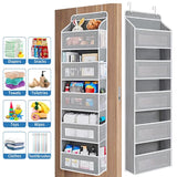 5-Shelf Hanging Storage Organizer - Behind Door, Anti-Tilt, 5 Large Capacity Pockets, Suitable for Bedroom, Bathroom