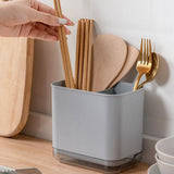 Drainer Bucket Organization Chopsticks Tube Tableware Storage Holder Kitchen Organizer Rack Cutlery Shelf Chopstick Drain Box