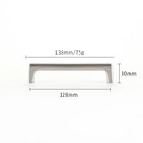 WV Cupboard Handles Kitchen Cabinet Storage Brass Gold Cabinet Door Handles Drawer Knobs Pulls Kitchen Furniture Handle Hardware
