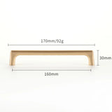 WV Cupboard Handles Kitchen Cabinet Storage Brass Gold Cabinet Door Handles Drawer Knobs Pulls Kitchen Furniture Handle Hardware