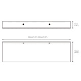 Matt Black Wall Shelf 30-50cm Modern Bathroom Accessories Kitchen Shower Bath Storage Rack Wholesale Promotion