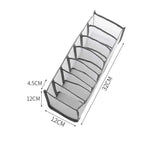 1-2PC 6/7/11 Grids Closet Organizer for Socks Home Separated Underwear Storage Box Jeans Bra Organizer Foldable Drawer Organizer