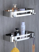 1/2 Layers Corner Shower Shelf Bathroom Shampoo Shower Shelf Holder 304 Stainless Steel Punch Free Kitchen Tripod Corner Stand
