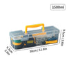 WORTHBUY Multifunctional Tool Organizer Transparent Tool Storage Case With Handle Tools Dustproof Storage Box Large Capacity