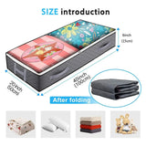 New Non-woven Underbed Quilt Storage Bag Organizer Wardrobe Clothes Dust Moisture-proof Finishing Bag Foldable Storage Box