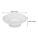 Frosted Glass Soap Dish Round clear Bathroom Replacement Soap Holder Bathroom Vanities Soaps holder multiuse Kitchen Sinks rack